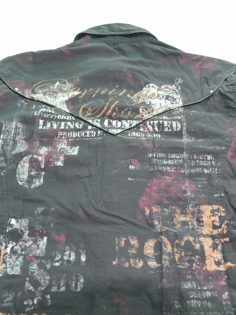 Bernings sho gothic punk button up longsleeve shirt